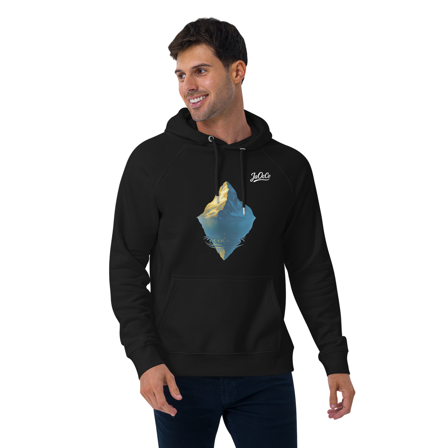 Sweat à capuche Premium Bio Unisexe – Esprit Montagne