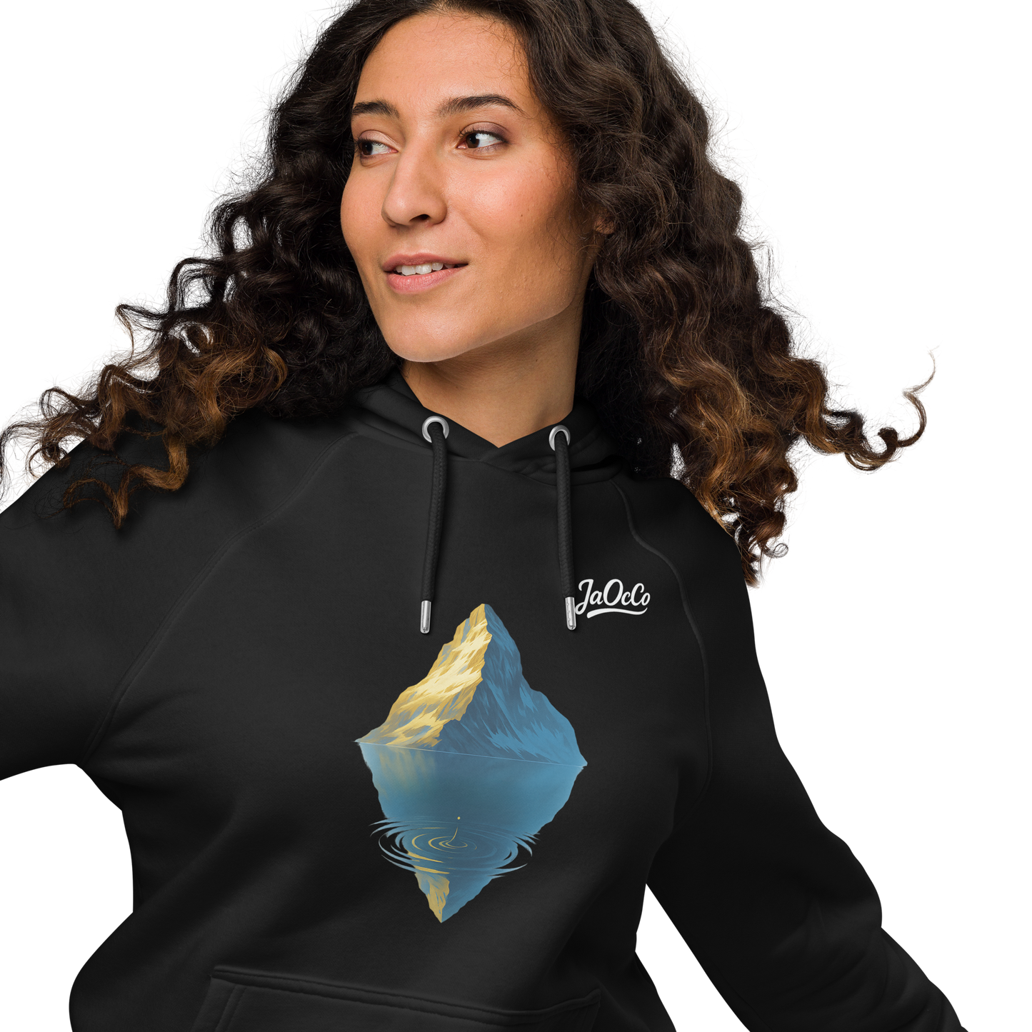 Sweat à capuche Premium Bio Unisexe – Esprit Montagne