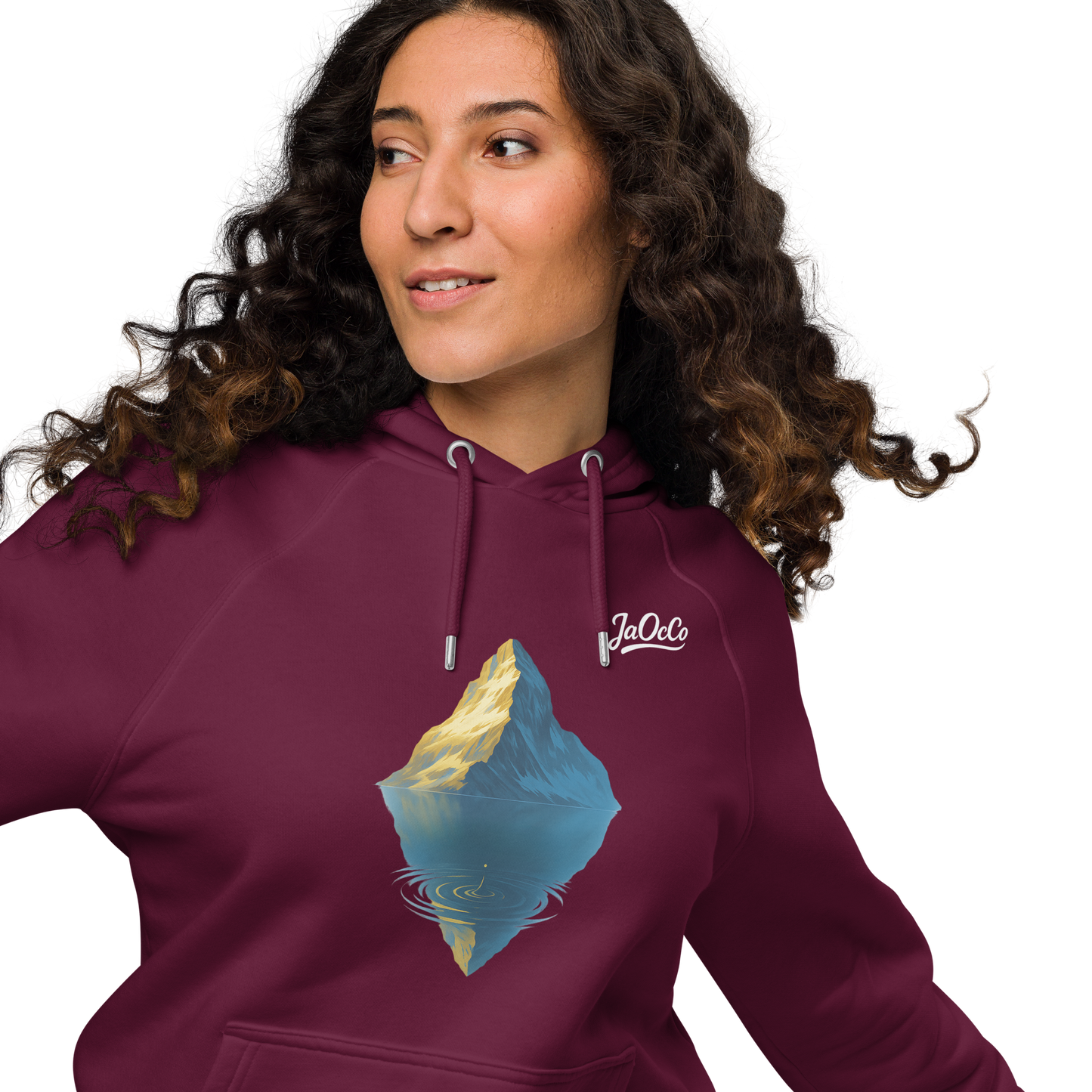 Sweat à capuche Premium Bio Unisexe – Esprit Montagne