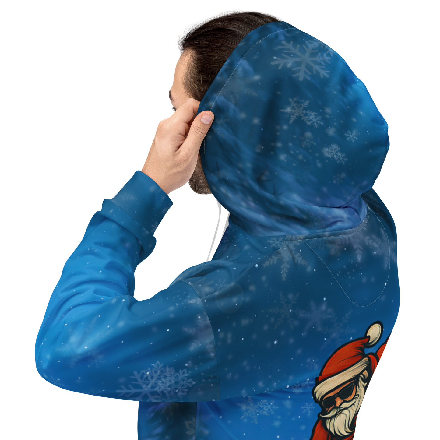 Santa Gang – Streetwear-Hoodie mit Allover-Print