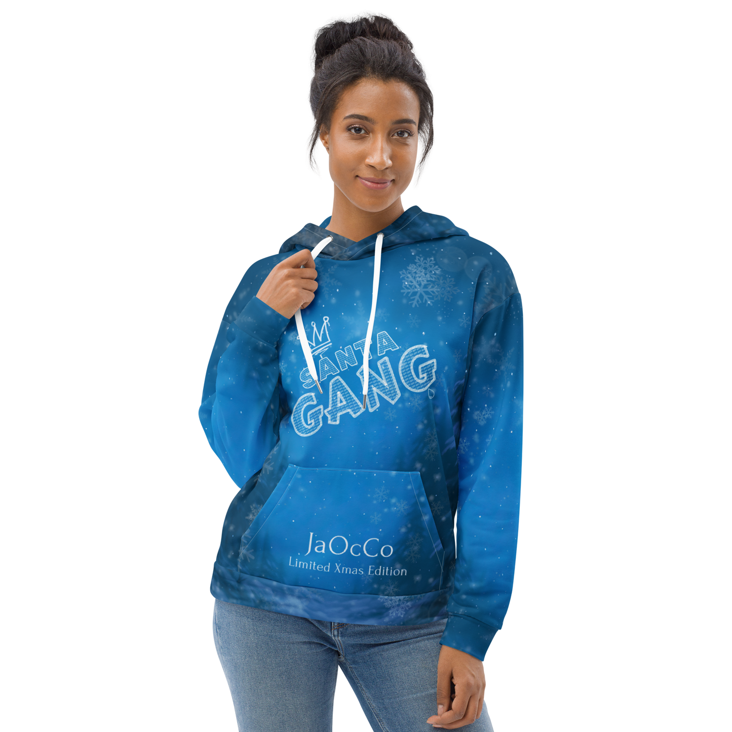 Santa Gang – Streetwear-Hoodie mit Allover-Print