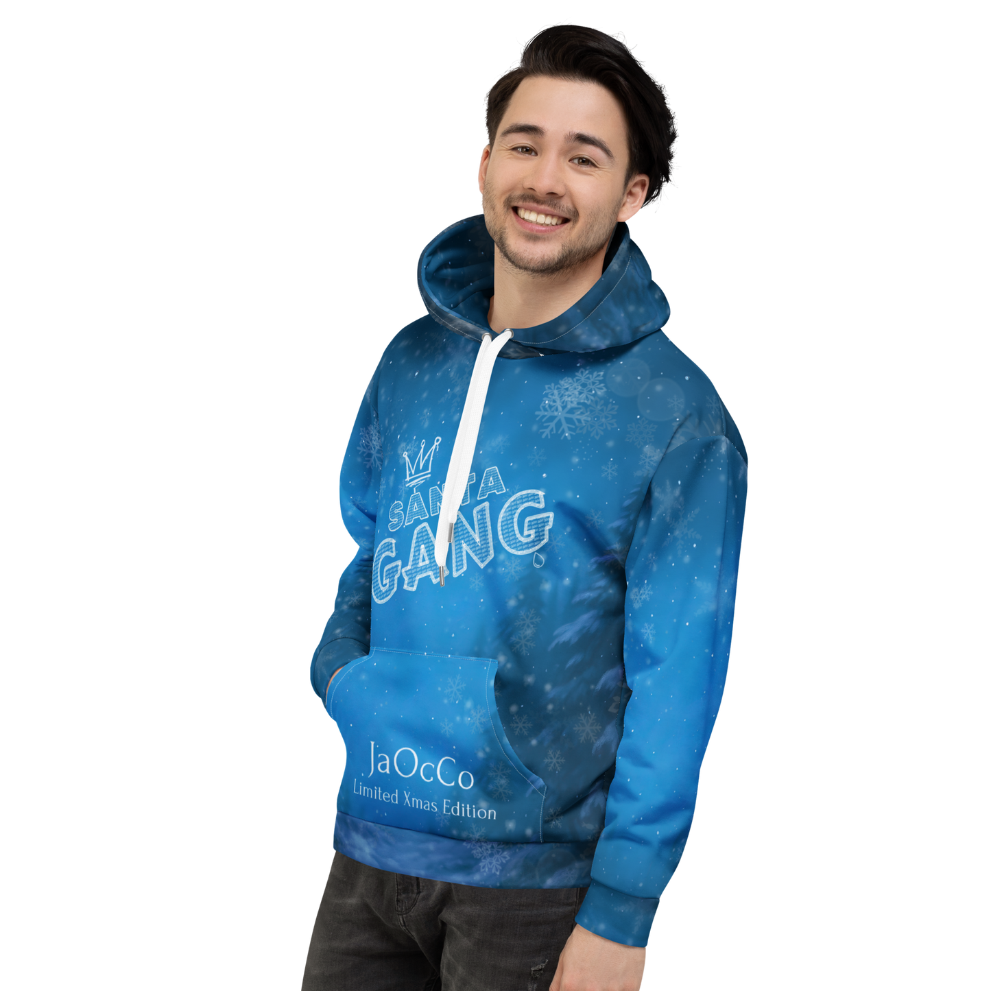 Santa Gang – Streetwear-Hoodie mit Allover-Print