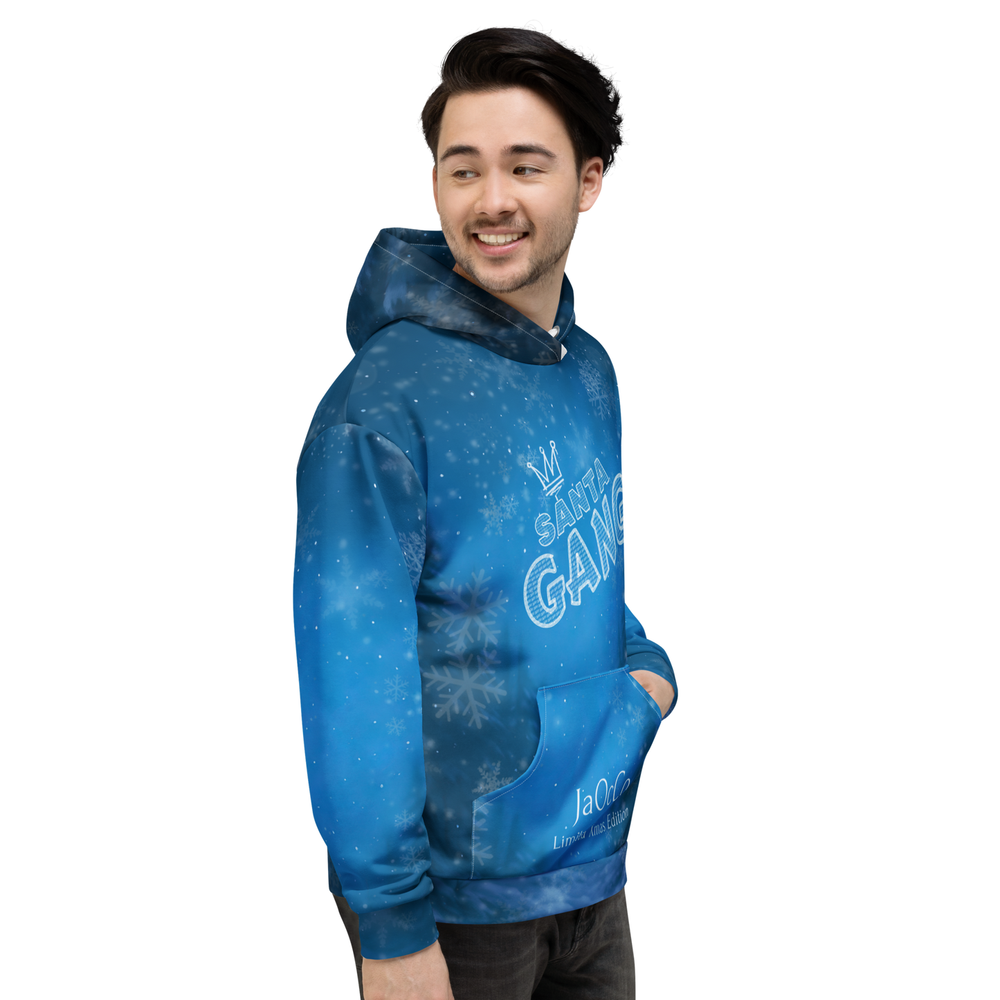 Santa Gang – Streetwear-Hoodie mit Allover-Print