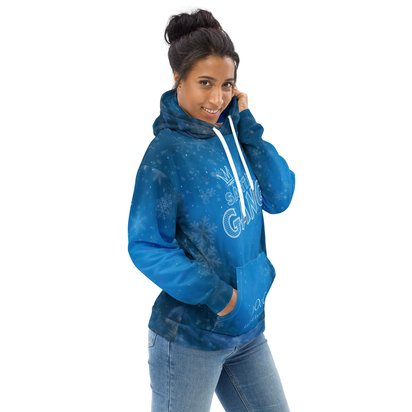 Santa Gang – Streetwear-Hoodie mit Allover-Print